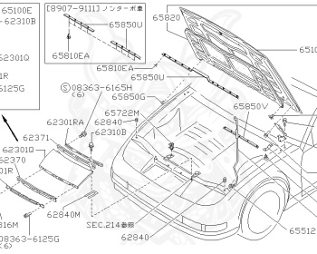 Genuine Fairlady Z Z32 Exterior OEM parts supplied from Japan