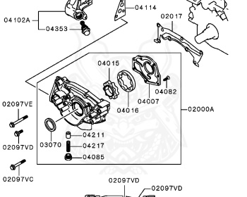 Mitsubishi - Pajero - V25W - 1994 - GNHM - 6G74