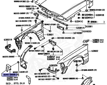 Toyota - Crown - LS130 - 1988 - STANDARD TYPE - SEDAN - Manual - 2L