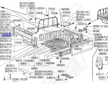 Genuine Datsun Pickup D21 Exterior OEM parts supplied from Japan