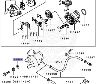 Mitsubishi - Minicab Truck - U42T - 1990 - HFSV - 3G83