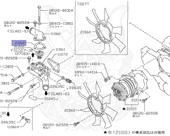 Nissan - Datsun Pickup - D21 - 1996 - DELUXE TYPE - 4 WHEEL DRIVE(4WD) - MANUAL TRANSMISSION(MT) - TD27