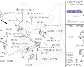 Nissan - Bluebird - U11 - 1985 - SLXG - SEDAN(S) - 5 SPEED MANUAL TRANS(F5) - CA20S