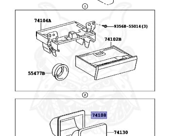 Genuine Caldina CT197V Interior OEM parts supplied from Japan