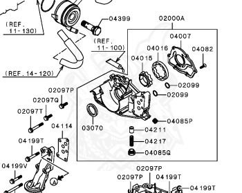 Mitsubishi - Galant - E84A - 1993 - PRXF - 6A12