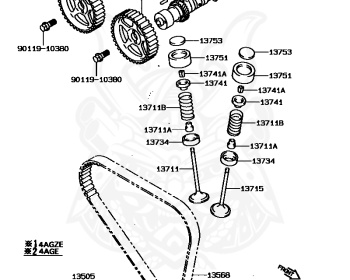 Toyota - Sprinter - AE92 - 1987 - Transmission type is not specified - 4AGE