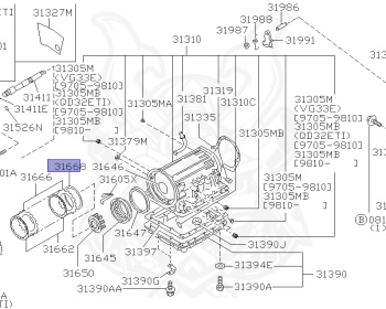 Nissan - Elgrand - E50 - 1997 - "J" SPECIFICATION - HARDTOP(K) - 2 WHEEL DRIVE(2WD) - AUTOMATIC TRANSMISSION(AT) - QD32ETI