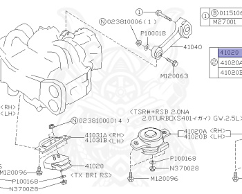Subaru - Legacy B4 - BE9 - Jan-2001 - RS25 - Sedan - F4WD - Sports Shift - Right hand - EJ254
