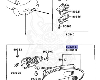 Mitsubishi - Lancer - CB4A - 1994 - SNHW - 4G92