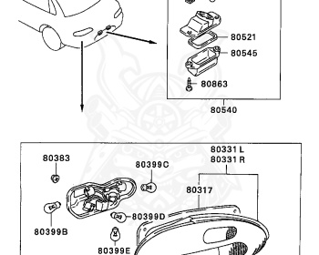 Mitsubishi - Lancer - CB2A - 1995 - SNHE2 - 4G15