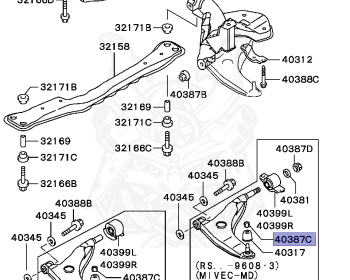 Mitsubishi - Mirage - CK2A - 1995 - PRXM - 4G15