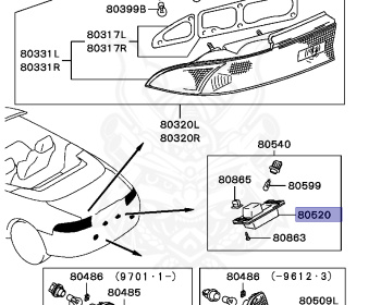 Mitsubishi - Eclipse - D38A - 1996 - BRGFLFJ - 4G63
