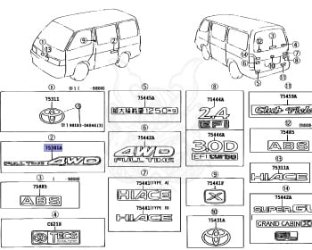 Toyota - Hiace - KZH100G - 1998 - SUPER CUSTOM MOON  ROOF TYPE - 4-DOOR - Automatic - 1KZTE
