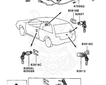 Mitsubishi - Mirage - C53A - 1990 - MNDF - 4G61
