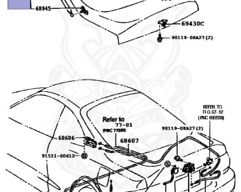 Genuine Celica ST203 Exterior OEM parts supplied from Japan