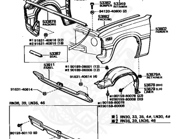 Toyota - Hilux - LN40 - 1985 - DLX TYPE - Manual - L