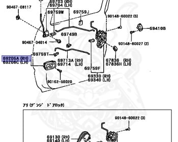 Genuine Hilux Surf KZN185G Interior OEM parts supplied from Japan