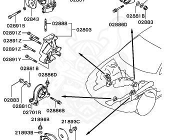 Mitsubishi - Diamante - F31A - 1997 - TYXM5 - 6G73