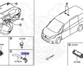 Nissan - Serena - C27 - 2019 - Highway Star G Grade - WAGON(W) - 2 WHEEL DRIVE(2WD) - ECVT(ECVT) - MR20DD