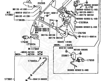 Toyota - Corolla - AE100 - 1994 - XE TYPE - 4-DOOR(SEDAN) - Automatic - 5AFE
