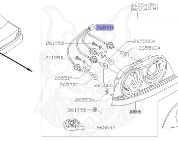 Nissan - Skyline GT-R - BCNR33 - 1997 - GTR/V - 2 door hard top (2K) - 4 WHEEL DRIVE(4WD) - MANUAL TRANS 5-SPEED(MT.F5) - HICAS - RB26DETT