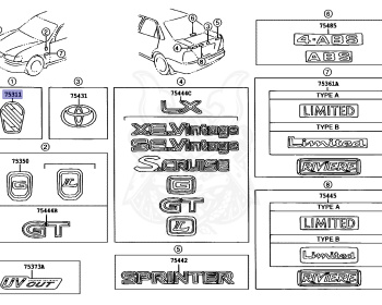 Toyota - Sprinter - AE110 - 1995 - SE-VINTAGE TYPE - SEDAN - Automatic - 5AFE
