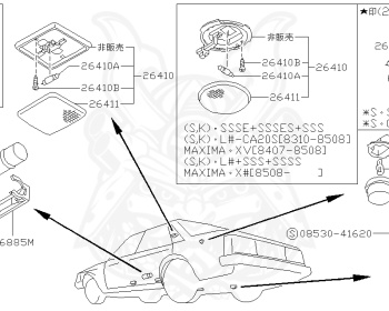Nissan - Bluebird - U11 - 1984 - SLXG - SEDAN(S) - 5 SPEED MANUAL TRANS(F5) - CA20S