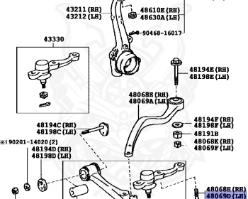 Toyota - Majesta - UZS147 - 1993 - C TYPEC TYPE I-FOURACTIVE 4WSC TYPE S - Automatic - 1UZFE