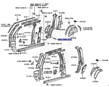 Toyota - Land Cruiser - FJ75 - 1990 - STANDARD TYPE - CHASSIS FOR FIRE ENGINE - Manual - 3F