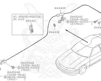 Nissan - Skyline GT-R - BCNR33 - 1995 - GTR TYPE - 2 door hard top (2K) - 4 WHEEL DRIVE(4WD) - MANUAL TRANS 5-SPEED(MT.F5) - HICAS - RB26DETT