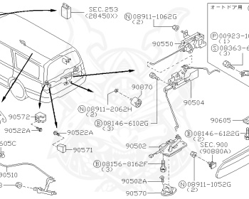 Nissan - Stagea - WC34 - 1996 - 25X-FOUR - WAGON(W) - 4 WHEEL DRIVE(4WD) - AUTOMATIC TRANSMISSION(AT) - RB25DE