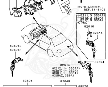 Mitsubishi - Lancer - CS2A - 2005 - SNJE - 4G15