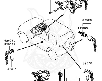 Mitsubishi - Pajero Mini - H51A - 1994 - MKDE - 4A30