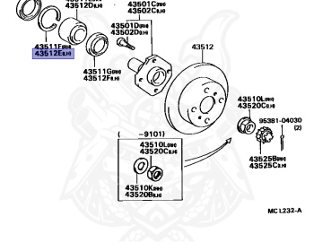 Toyota - Tercel - EL41 - 1994 - VC TYPE - 3 DOOR - Automatic - 4EFE
