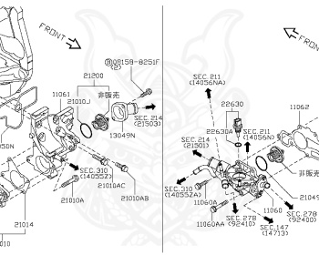 Nissan - Dualis - J10 - 2011 - 20G/20G4/20GSV/20G4SV - 5 DOOR HATCHBACK(5H/B) - 2 WHEEL DRIVE(2WD) - MCVT(MCVT) - MR20DE
