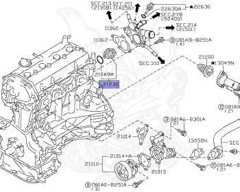 Nissan - X-Trail - T31 - 2013 - X/XTT/GT Grade - WAGON(W) - 4 WHEEL DRIVE(4WD) - MCVT(MCVT) - QR25DE