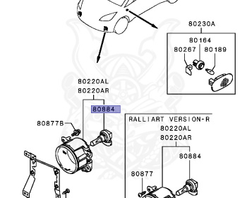 Mitsubishi - Colt Ralliart Version R - Z27AG - 2002 - XNGF5 - 4G15