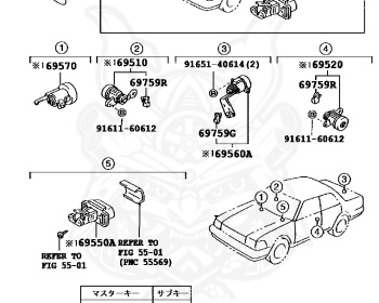 Toyota - Crown - GS131H - 1992 - SUPER SALOON EXTRA TYPE - SEDAN - Automatic - 1GFE