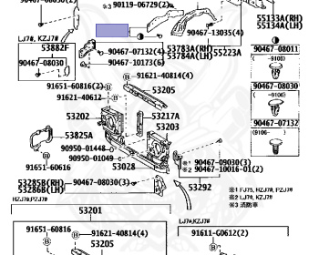 Toyota - Land Cruiser - KZJ78G - 1993 - LX TYPEPRADO LX TYPE - WAGON - Manual - 1KZTE