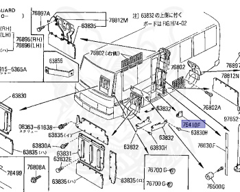 Nissan - Civilian - W40 - 1987 - DELUXE TYPE - LONG BODY(LB) - MANUAL TRANSMISSION(MT) - STANDARD GRADE(STD) - Standard roof (LR) - ED33