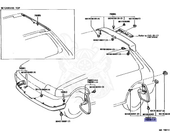 Toyota - Starlet - EP82 - 1990 - CANVAS TOP SI TYPE - 3-DOOR - Manual - 4EFE