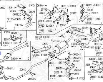 Nissan - Datsun - 720 - 1979 - DELUXE TYPE - CONVERTIBLE(CV) - 2 WHEEL DRIVE(2WD) - 4 SPEED T/M COLUMN SHIFT(R4) - Z18S