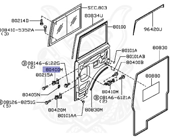 Nissan - Civilian - W41 - 2019 - SX - Microbus Swing (MINI) - Manual transmission, floor 5-speed (MT/5F) - TB45E