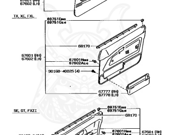 Toyota - Corolla - AE95 - 1989 - SE TYPE - 4-DOOR - Manual - 4AF