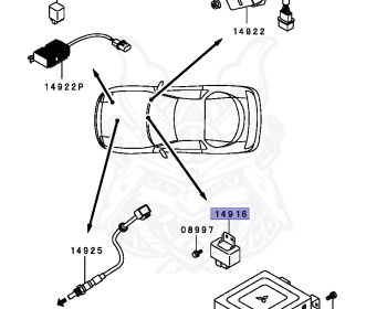 Mitsubishi - GTO - Z15A - 1991 - MJGF - 6G72