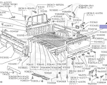 Genuine Datsun Pickup D21 Exterior OEM parts supplied from Japan