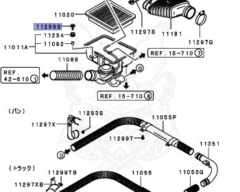 Mitsubishi - Minicab Truck - U15T - 1988 - HFD4 - 3G81