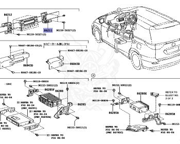 Genuine Estima Hybrid AHR20W Electronics OEM parts supplied from