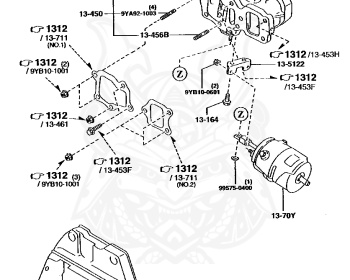Genuine RX-7 FD3S Exhaust OEM parts supplied from Japan - Nengun