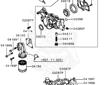 Mitsubishi - Diamante - F47A - 1994 - TYPM1 - 6G72